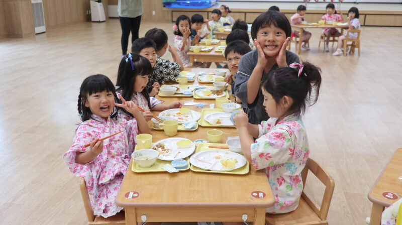 なつまつりの日の給食です。その２