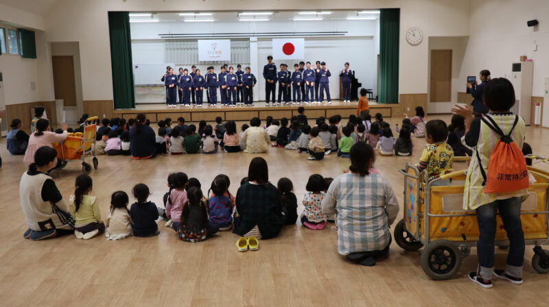 中学生の園訪問