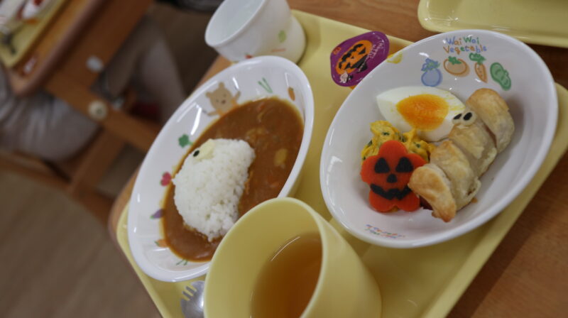 ハロウィン給食です。